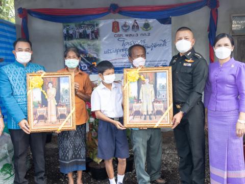 ส่งมอบบ้านที่ได้รับการปรับปรุงซ่อมแซมตามโครงการ CSR พสบ.๓ กองทัพ