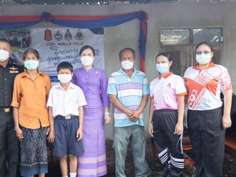 ส่งมอบบ้านที่ได้รับการปรับปรุงซ่อมแซมตามโครงการ CSR พสบ.๓ กองทัพ